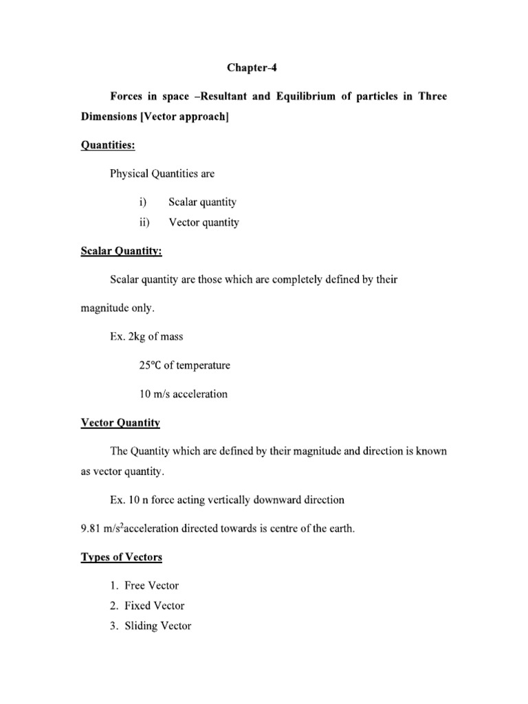 Vector Quantities | PDF