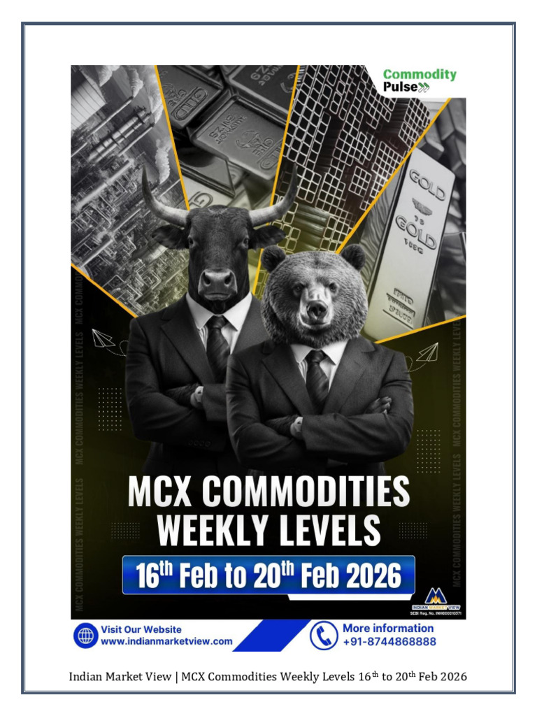 MCX Commodities Weekly Report 16th To 20th Feb 2026 | PDF | Financial ...