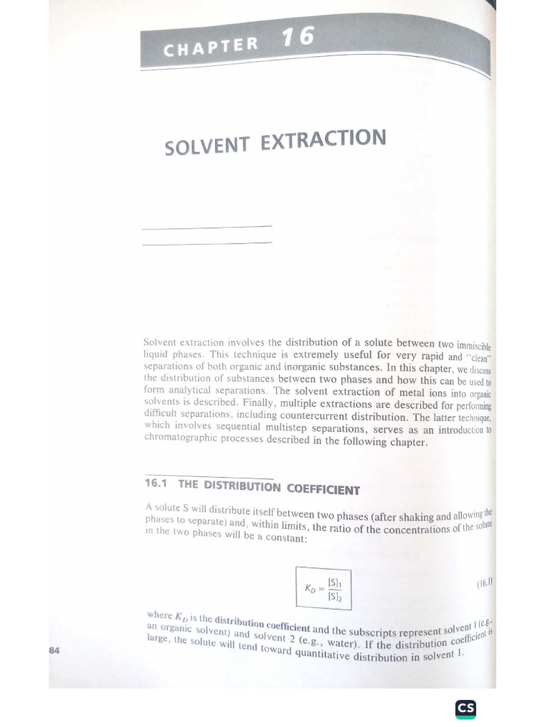 Solvent Extraction | PDF