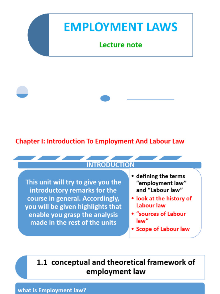 Employment Laws by Birhanu | PDF | Employment | Labour Law