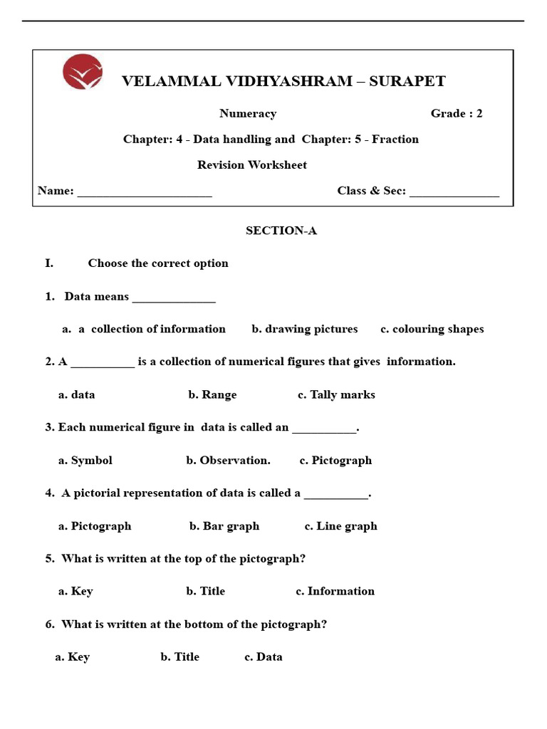 S2. GR2 - Math Ch-4,5 - Revision W.S | PDF