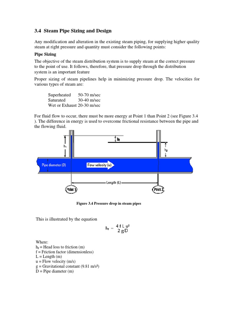 4.11.4 Steam Pipe Sizing and Design | PDF | Chemical Engineering ...