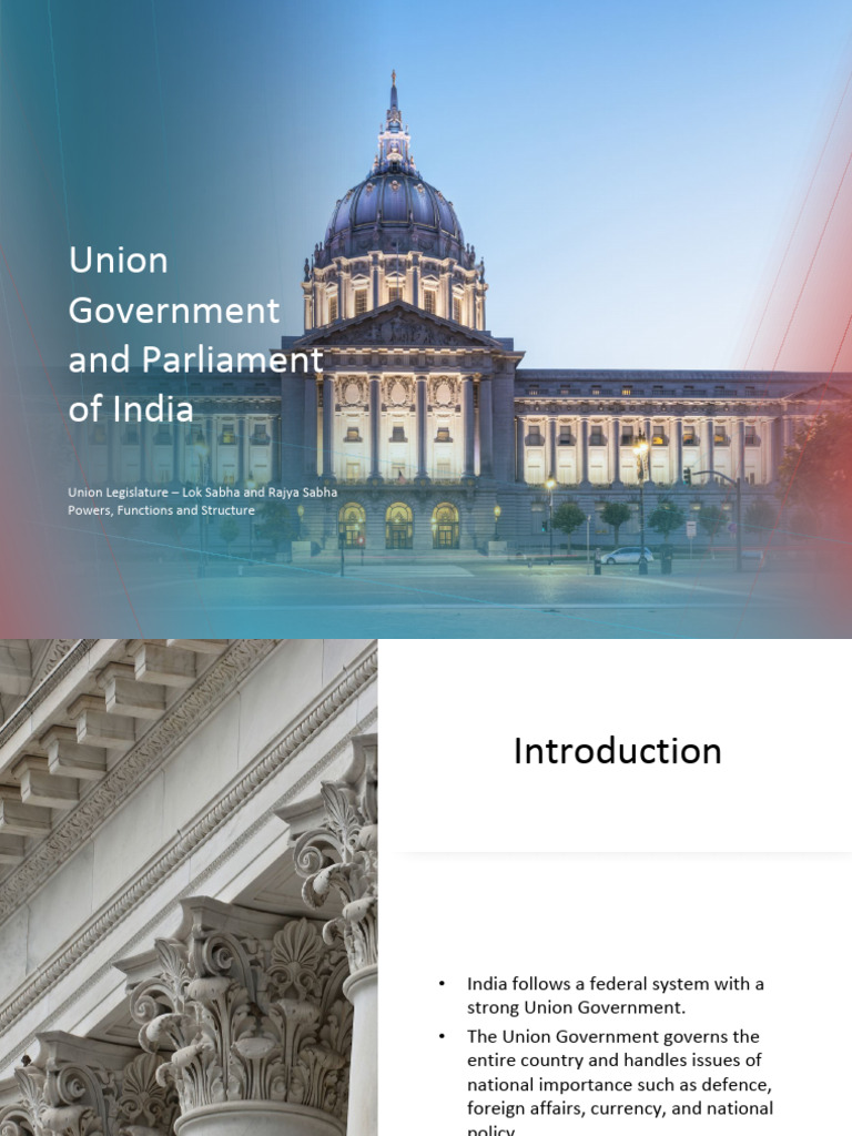 Union Government Parliament Detailed | PDF | Government Of India ...