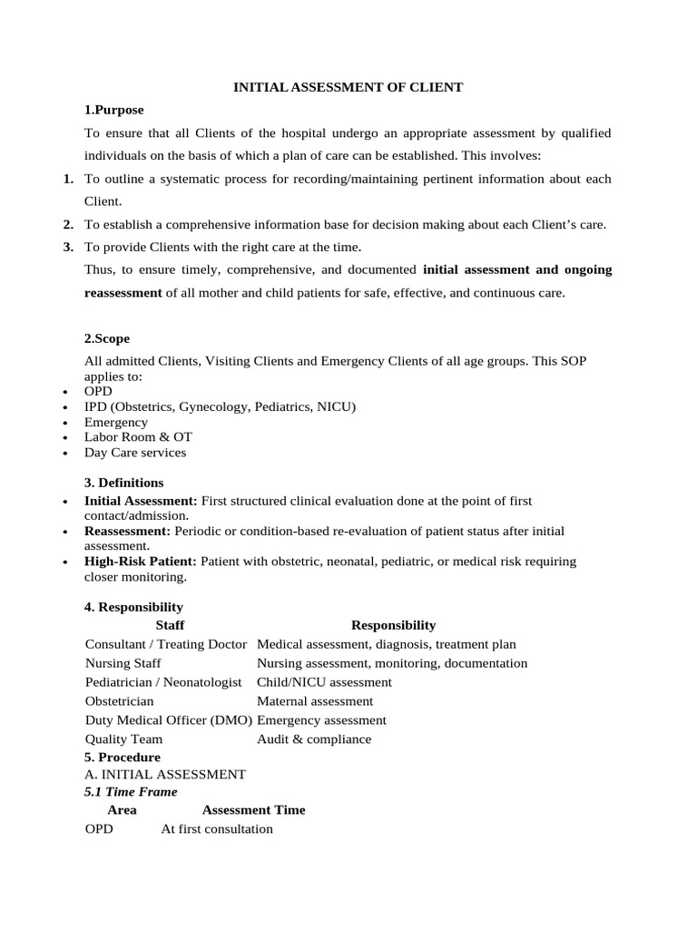Initial Assessment Final | PDF | Neonatal Intensive Care Unit | Dietitian