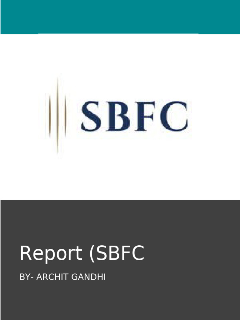 SBFC Finance Draft | PDF