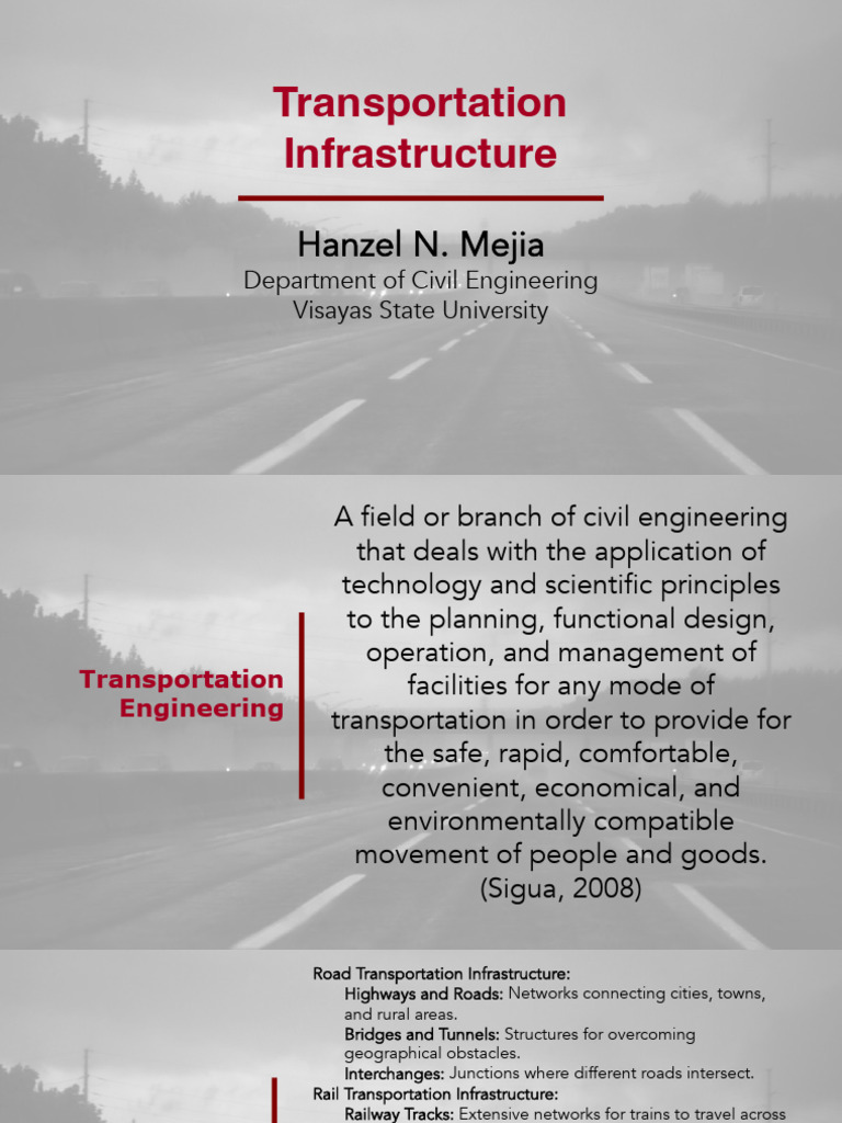 1.1 Transportation Infrastructure | PDF | Transport | Train Station