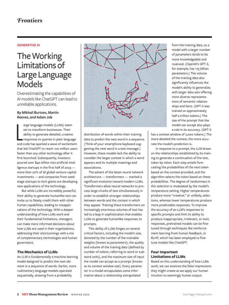 2.the Working Limitations of Large Language Models | PDF | Artificial ...