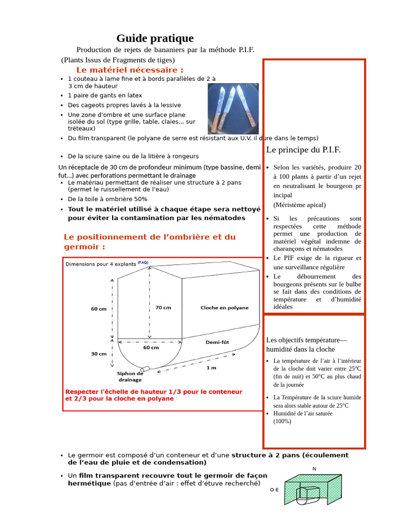 Guide de Production de Pif | PDF | Serre | Plantes