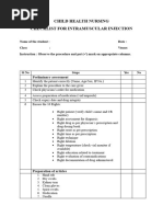 APhA Injection Technique Assessment Form | PDF | Injection (Medicine ...