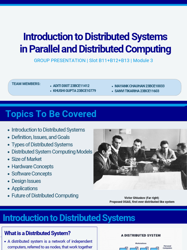 Introduction To Distributed Systems in Parallel and Distributed ...