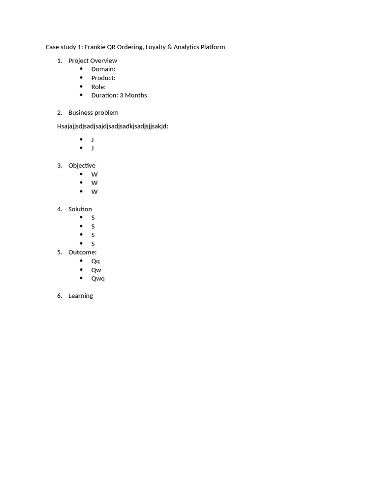 Case Study 1 | PDF