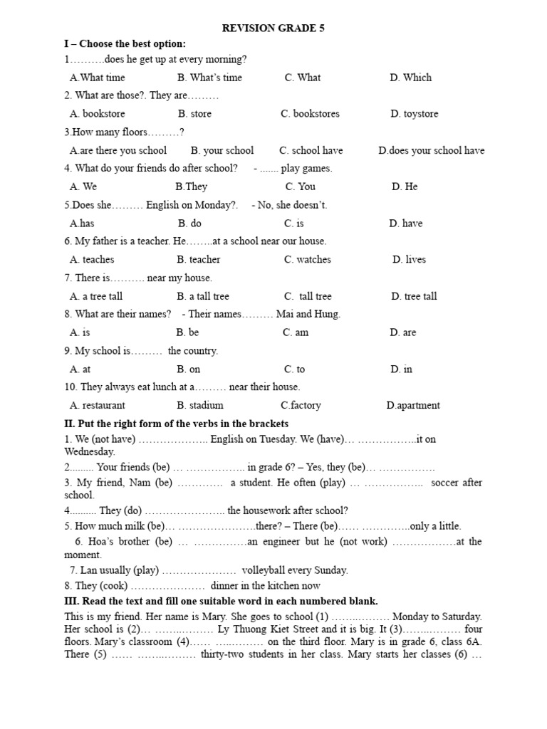 Revision Grade 5#2 | PDF | Language Families | Linguistic Typology