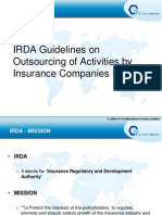IRDA Guidelines On Outsourcing
