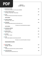 Banquet And Lunch Menu Options PDF Lunch Curry
