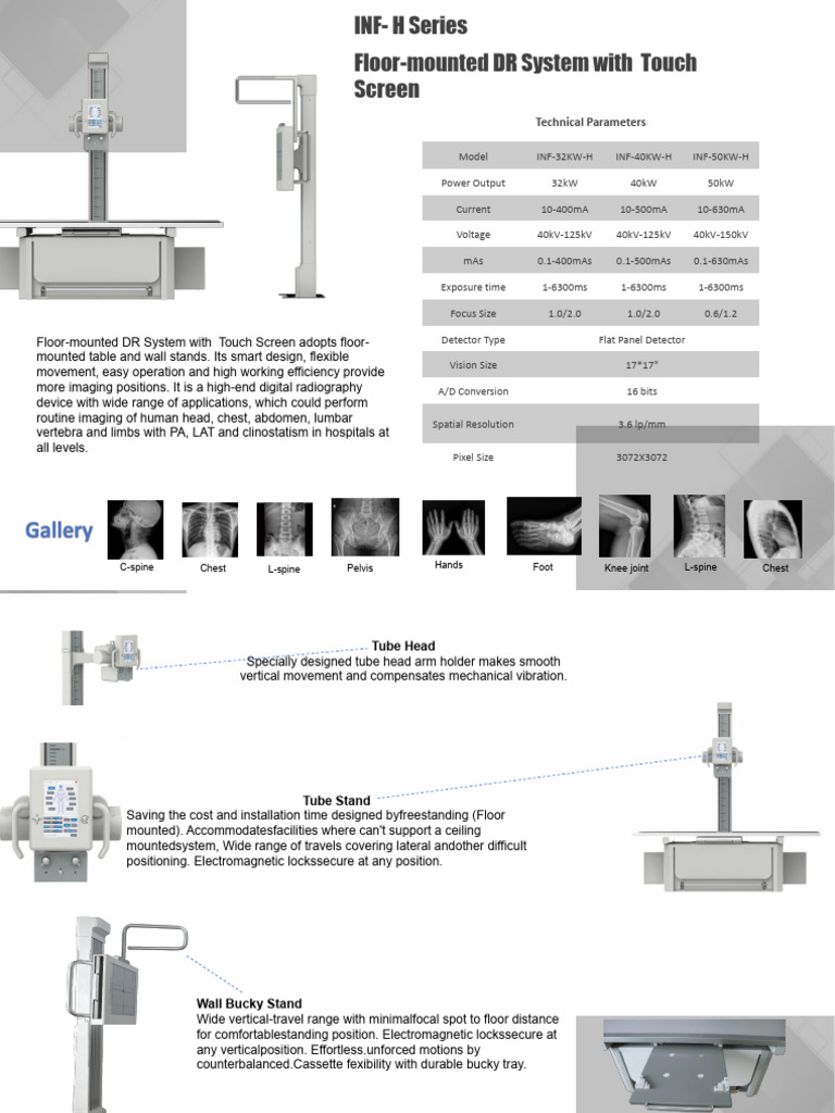 Floor-Mounted DR System With Touch Screen 1 | PDF | Imaging