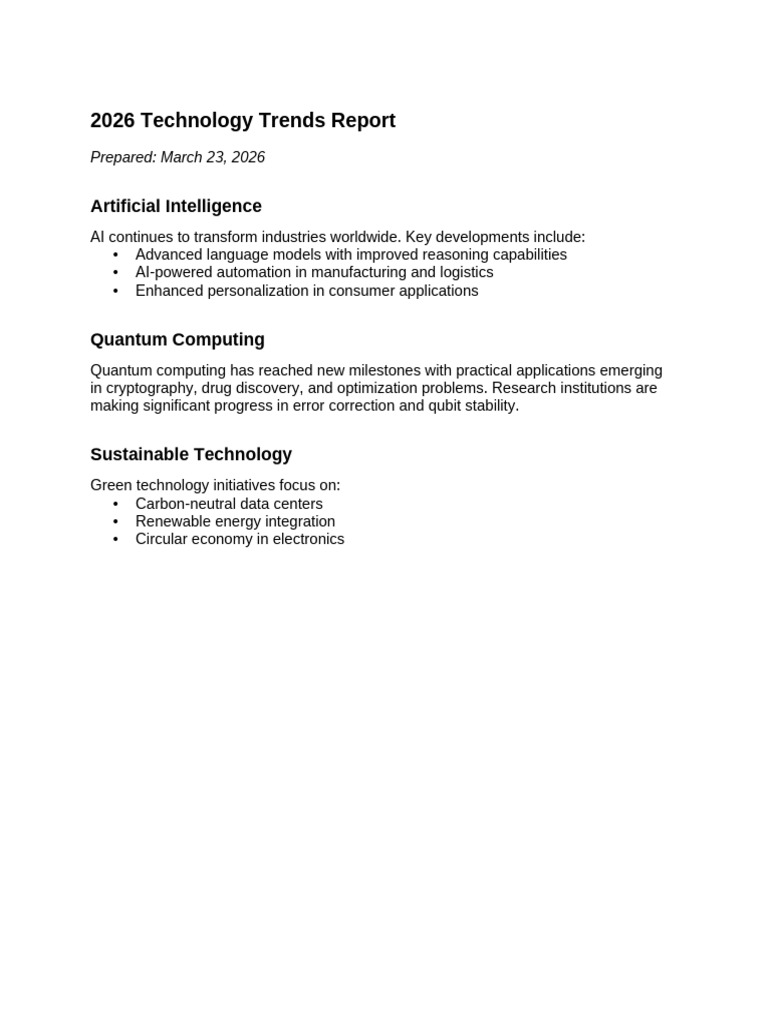 Technology Trends Report | PDF