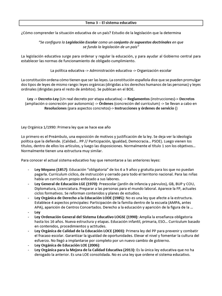 Tema 3 | PDF | Educación de la primera infancia | Plan de estudios