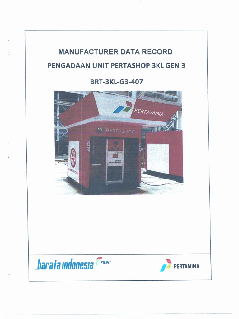 Manufactur Data Record | PDF