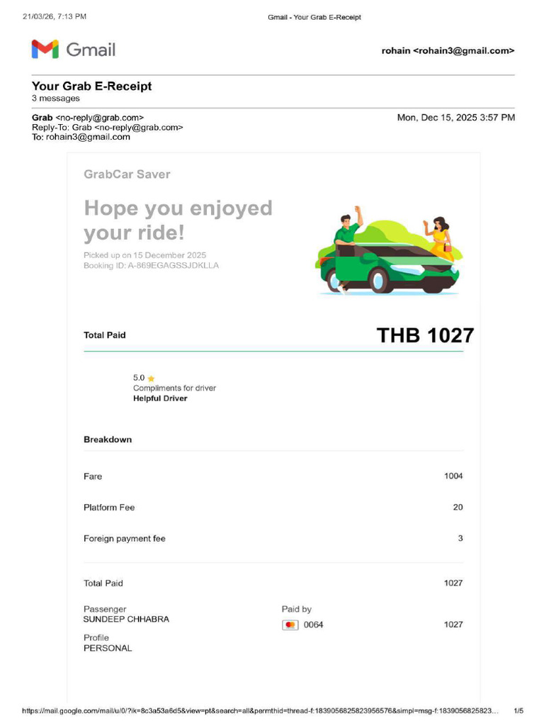 Transport Receipt | PDF