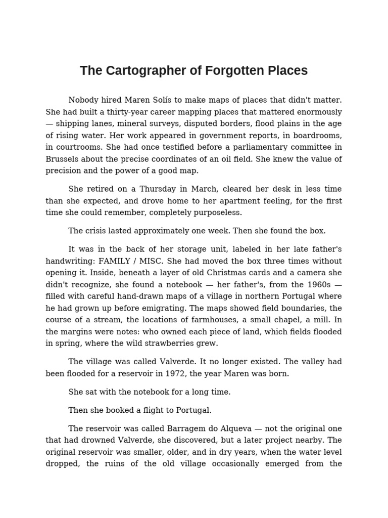 The Cartographer of Forgotten Places | PDF