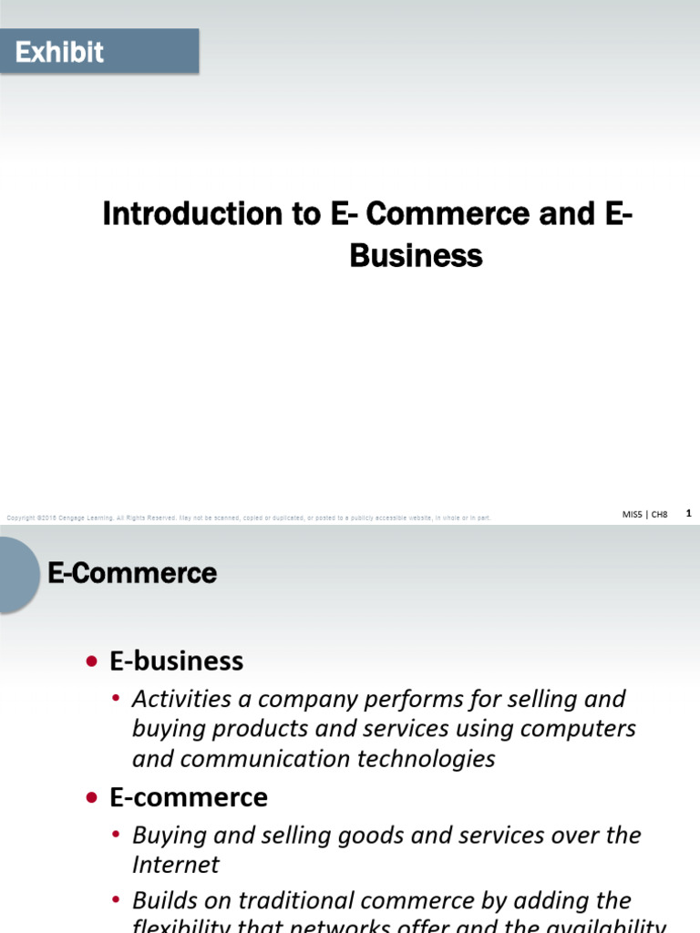 Lecture 06 E-Commerce and E - Business New | PDF | E Commerce | Computing