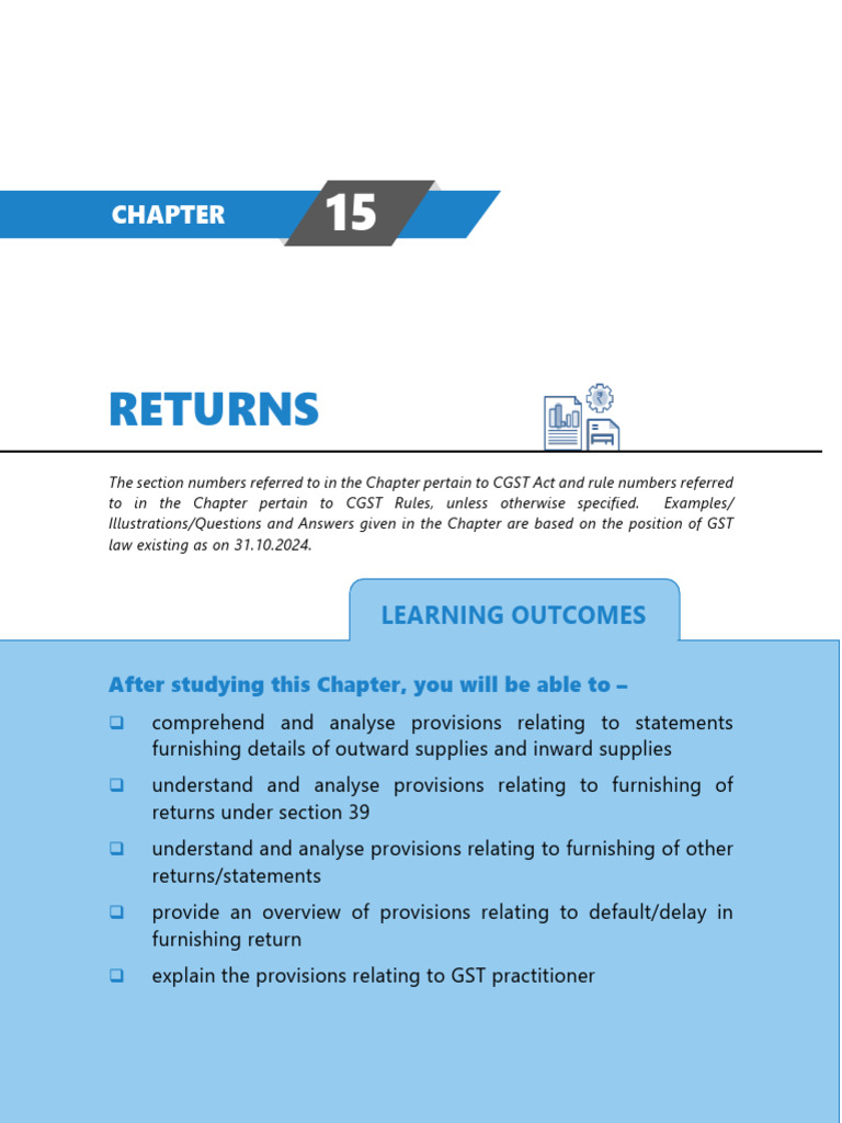 Return Under GST | PDF