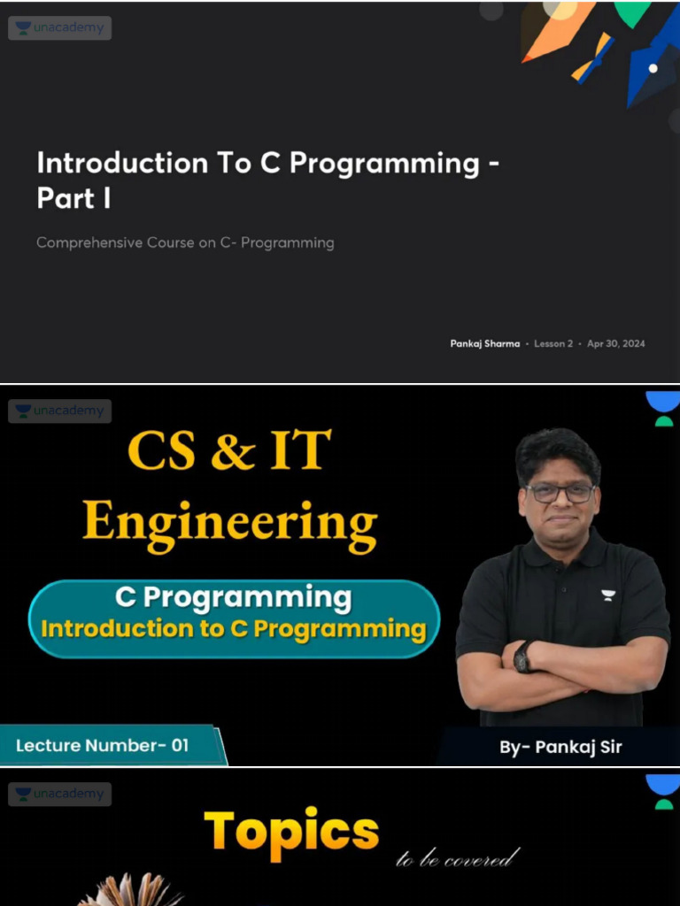 Introduction To C Programming Part I No Anno | PDF