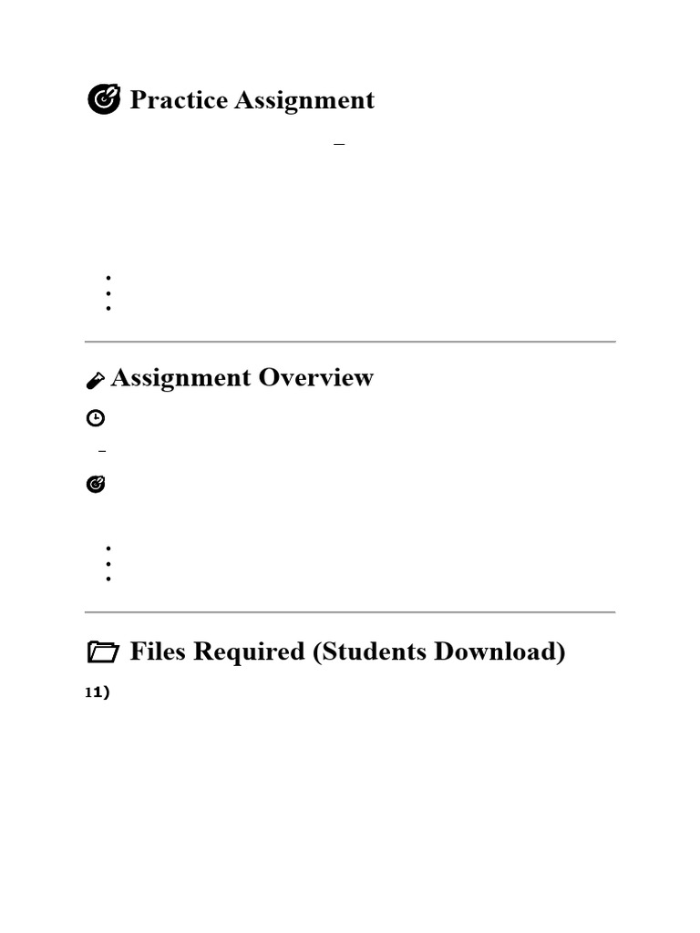 Practice Assignment | PDF