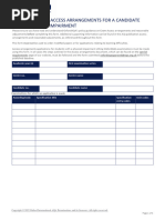 Form 9: Access Arrangements Guide | PDF | Disability