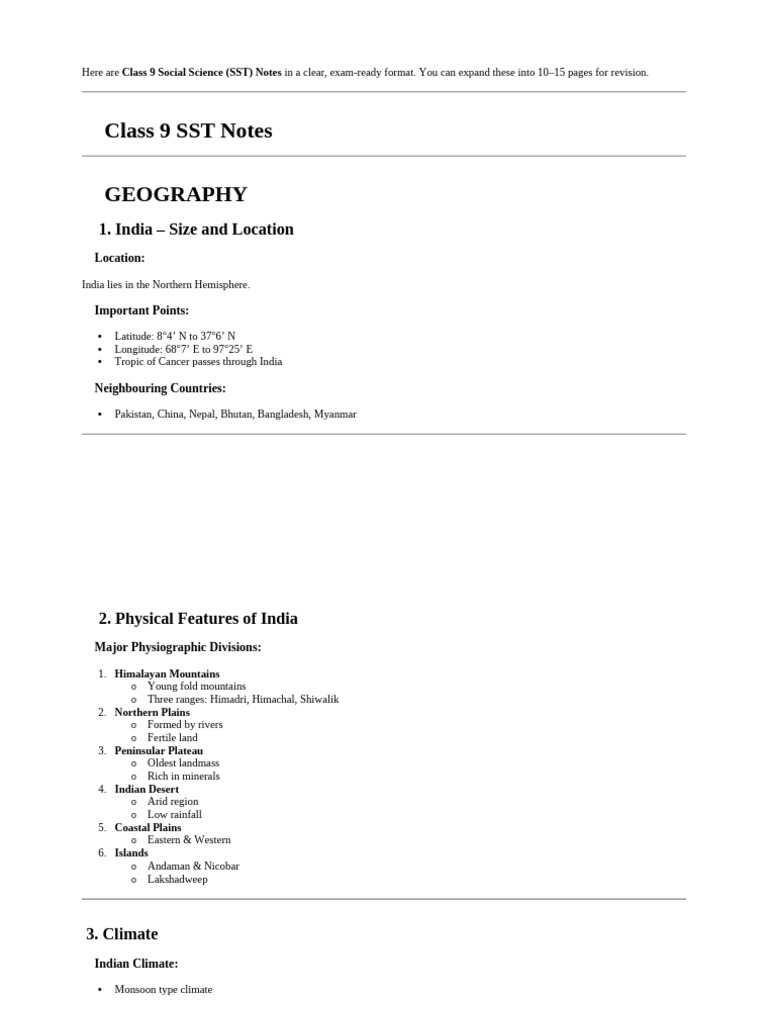 Here Are Class 9 Social Science | PDF | Himalayas