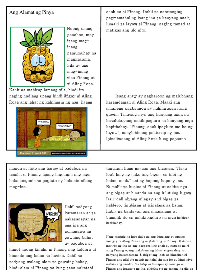 Ang Alamat NG Pinya | PDF