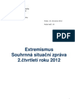 Extremismus - Situačni Zprava MV 2 2012