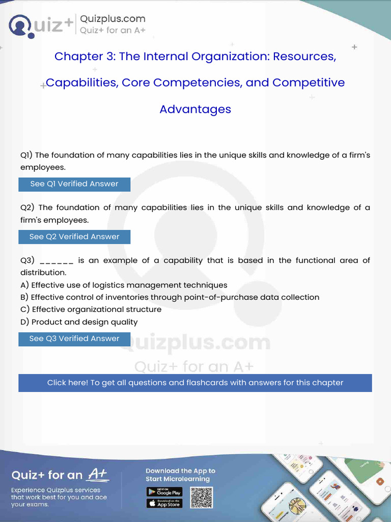 The Foundation of Many Capabilities Lies in The Unique Skills and ...