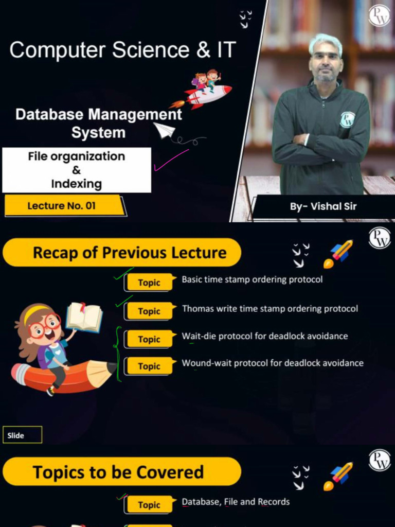 File Organization and Indexing 01 - Class Notes | PDF