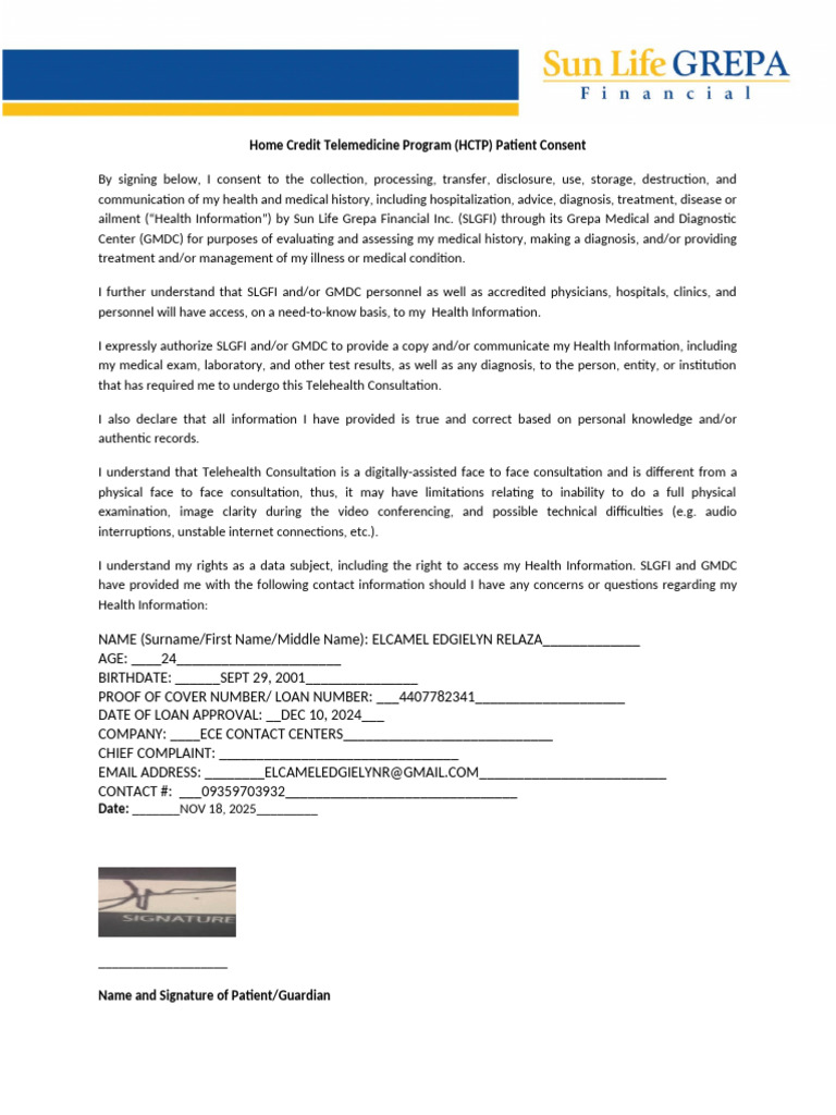 HCTP Consent Form 2 | PDF