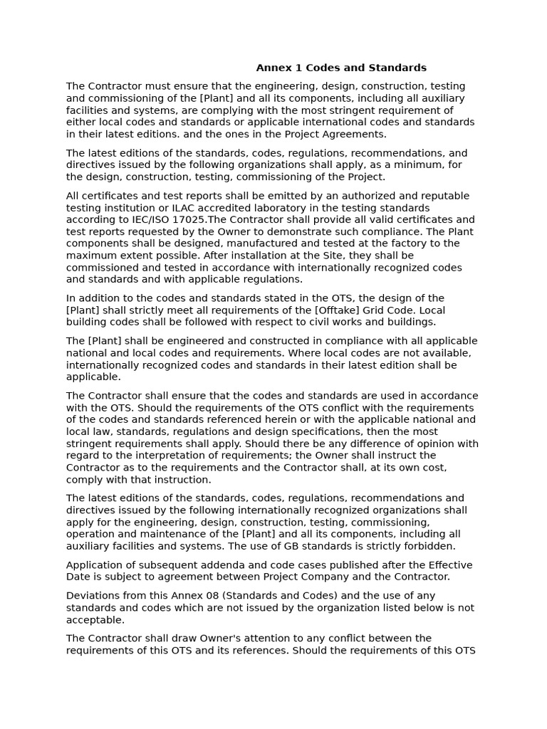Code and Standards | PDF | International Electrotechnical Commission ...