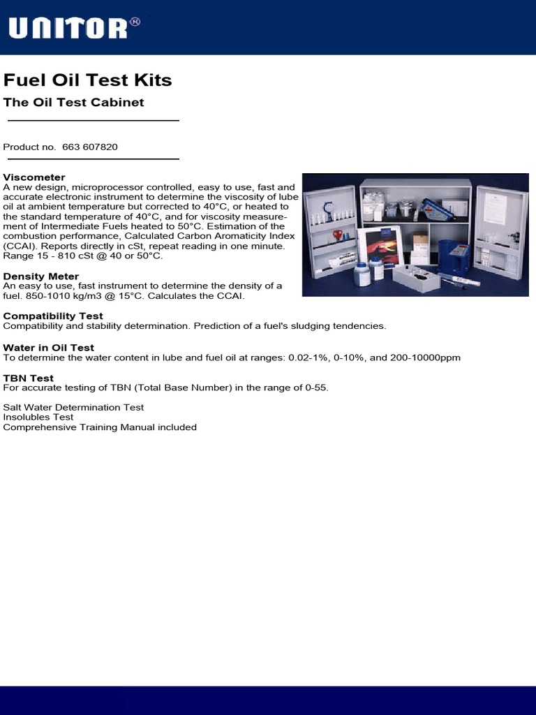 Fuel Oil Test | PDF