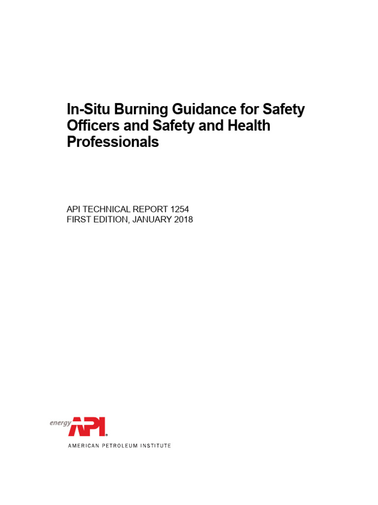 Api TR 1254-2018 | PDF | Petroleum | Safety