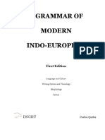 A Grammar of Modern Indo-European