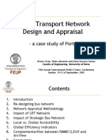 Public Transport Network Design and Appraisal: - A Case Study of Porto