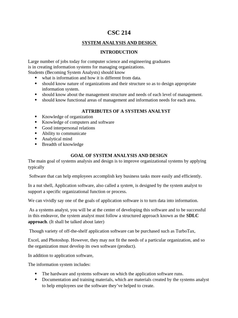 CSC 214 Module 1 | PDF | Software Development Process | Feasibility Study