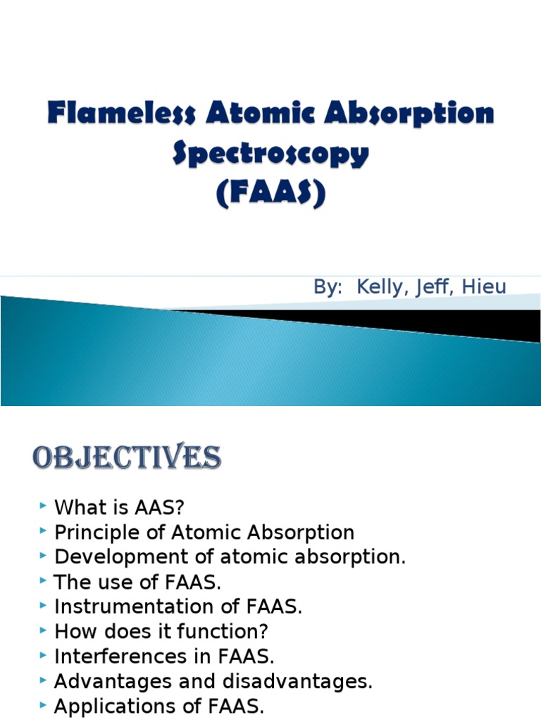 Flameless Atomic Absorption Spectroscopy1 PDF Atomic Absorption