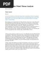 Download Gone With the Wind - Theme Analysis by Rajiv Joy SN101621580 doc pdf