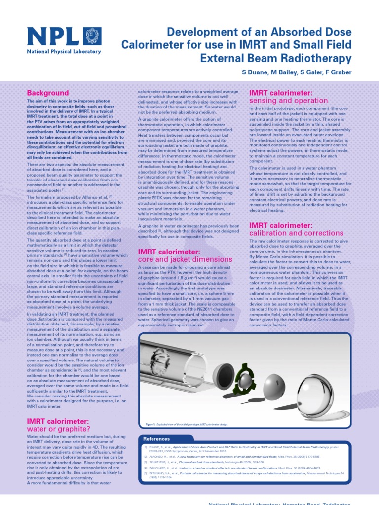 IMRT Calorimeter for Accurate Dosimetry | PDF | Radiation Therapy ...