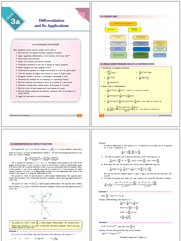 Implicit Differentiation | PDF | Derivative | Function (Mathematics)