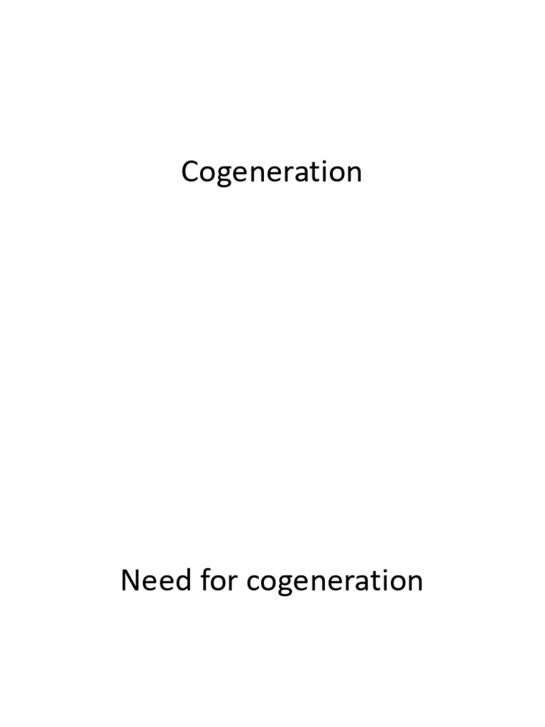 Cogeneration Class Notes | PDF | Cogeneration | Electricity Generation