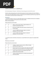 Sap Education: Sample Questions: P - HCMWPM - 65