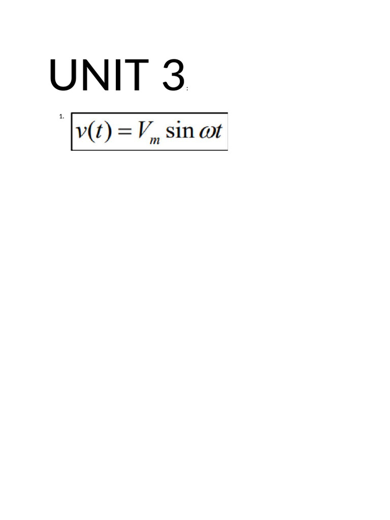 Unit 3 | PDF