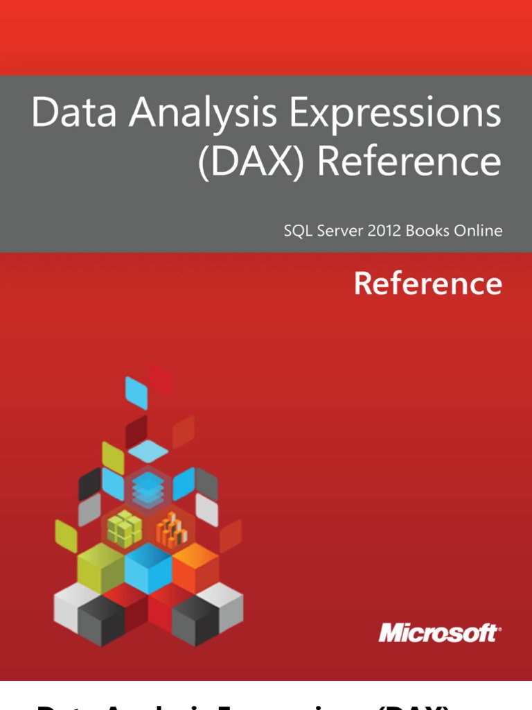 Data Analysis Expressions - DAX - Reference | Data Type | Parameter ...