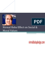 Nirmal Baba Effect On Social & Moral Values